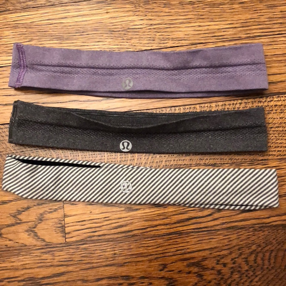3 pack of Lululemon headbands